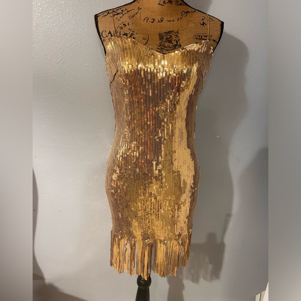 ❤️Style Rack sequin and fringes mini dress